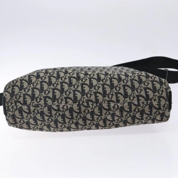 Christian Dior Trotter Canvas Shoulder Bag Black Silver Auth ep10805 - Picture 7 of 16